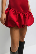 Balloon mini dress - Rouge