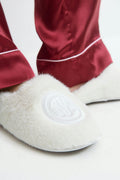 Y faux fur slippers - Creme