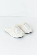 Y faux fur slippers - Creme