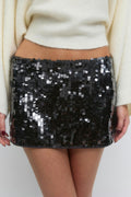 14+ sequin skirt - Noir