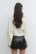 14+ sequin skirt - Noir