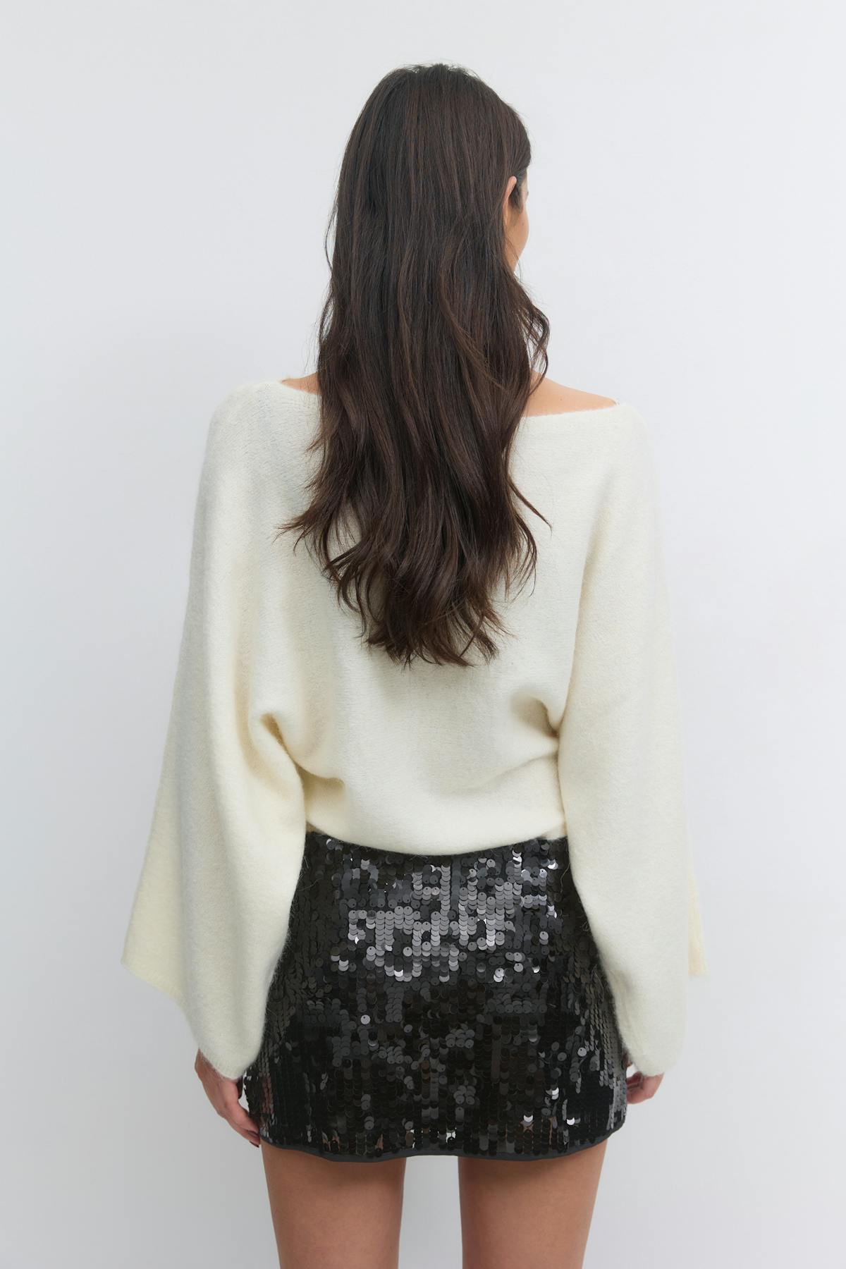 14+ sequin skirt - Noir