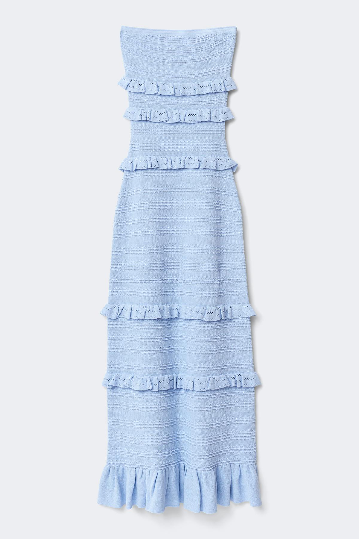 knitted dress - Mid grey mel