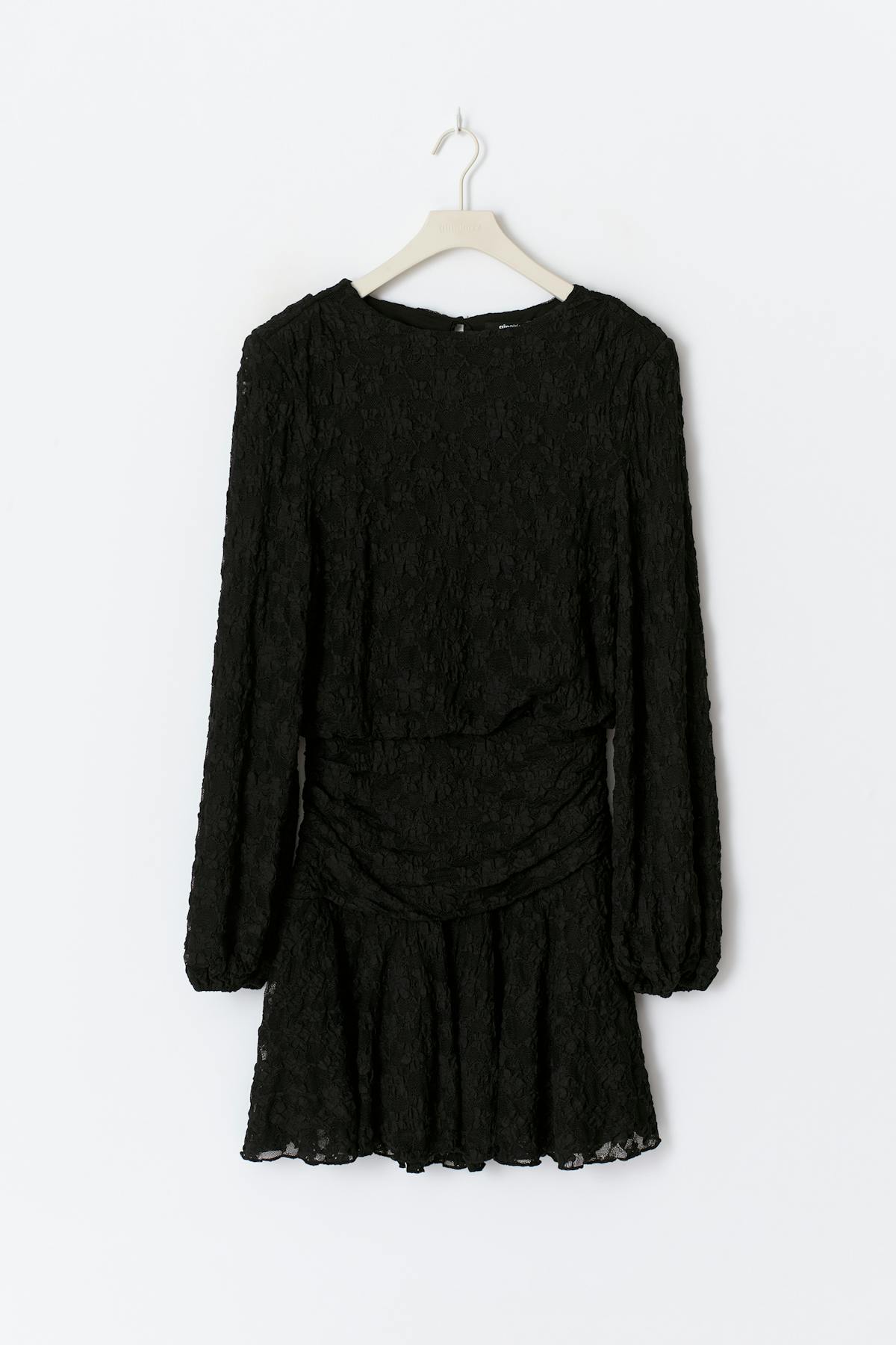 Lace loose dress - Noir