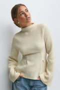 Peplum top - Creme
