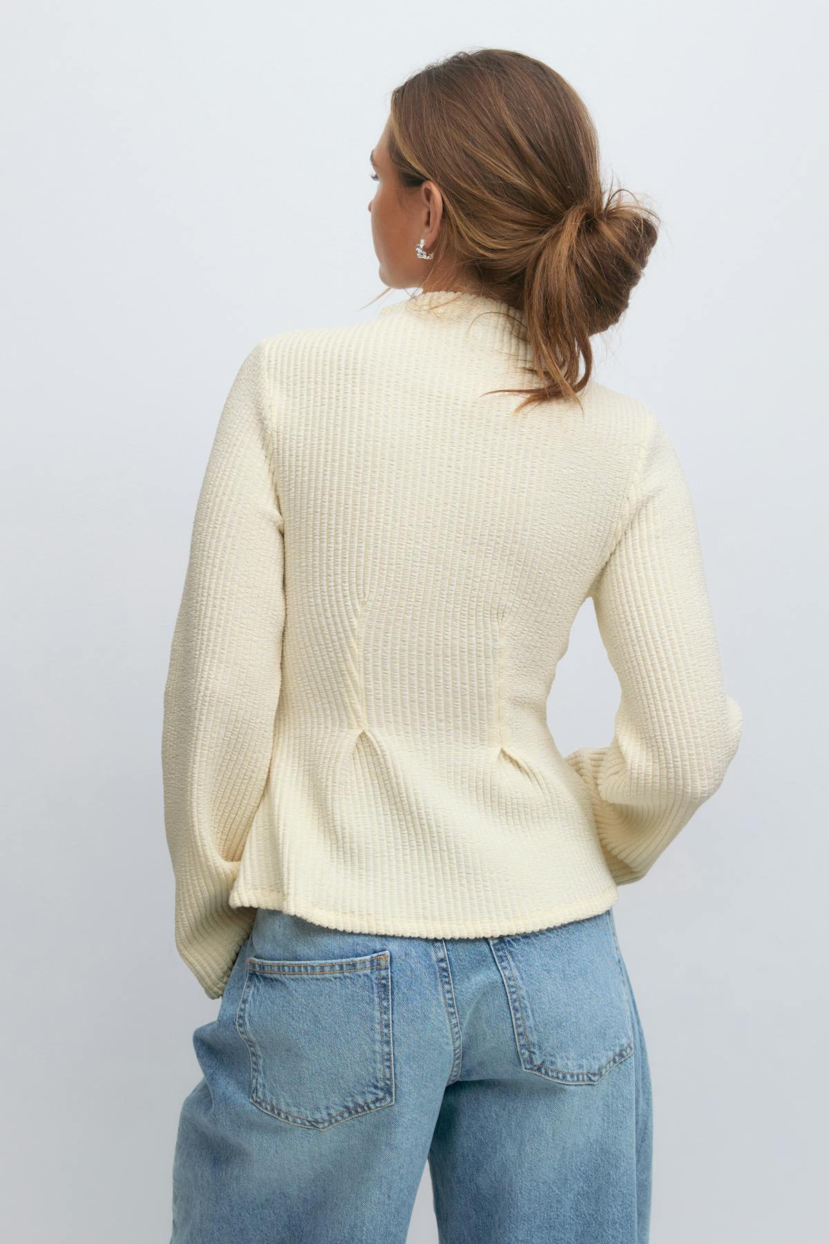 Peplum top - Creme