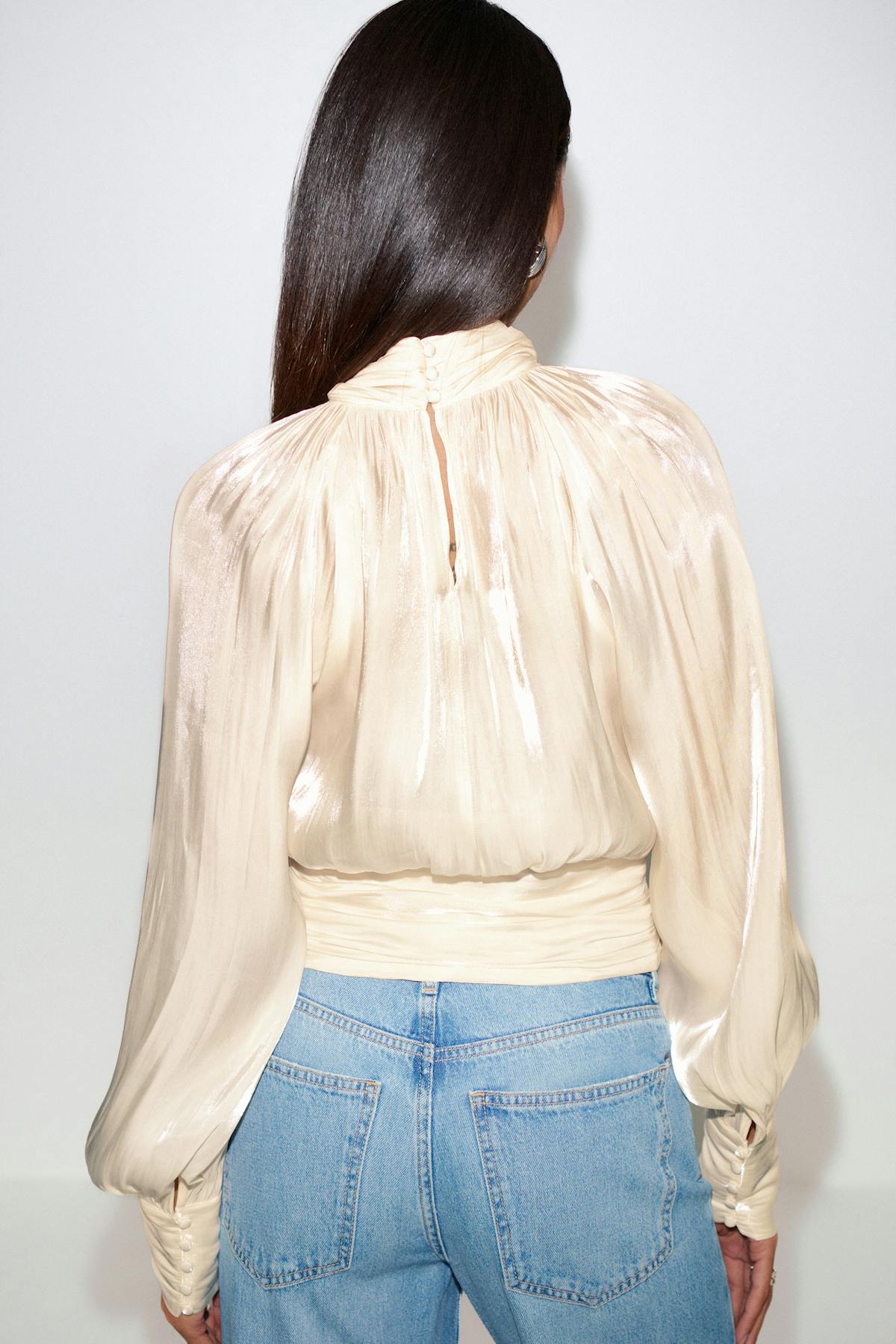 Boho blouse - Blue flower