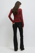 14+ pleated flare jeans - Vintage blue