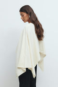 Knitted cape top - Noir