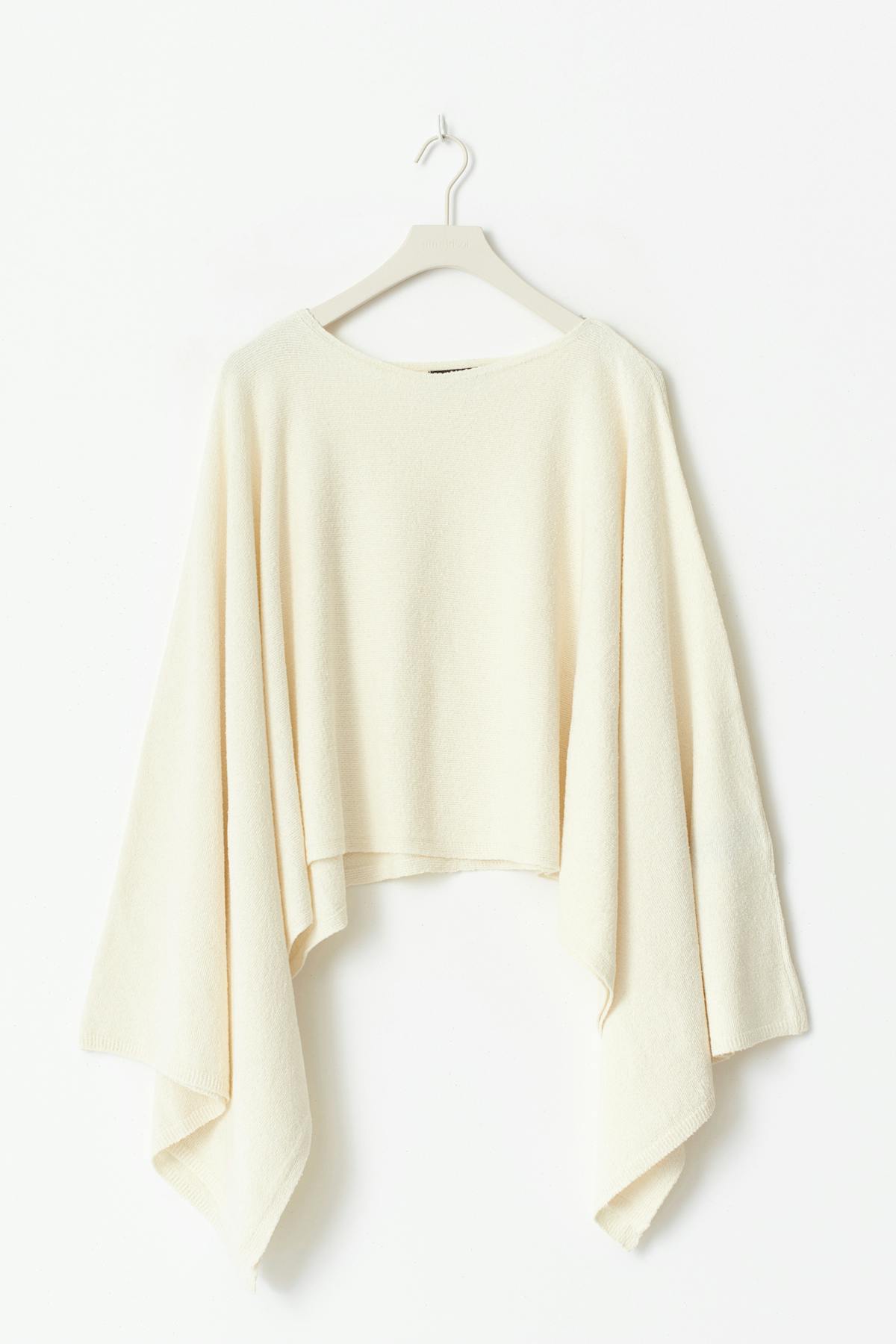 Knitted cape top - Noir