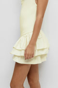 Y frill dress - Jaune clair