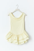 Y frill dress - Jaune clair