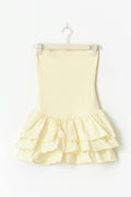 14+ frill dress - Jaune clair