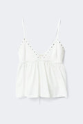 Studs singlet - Blanc cassé