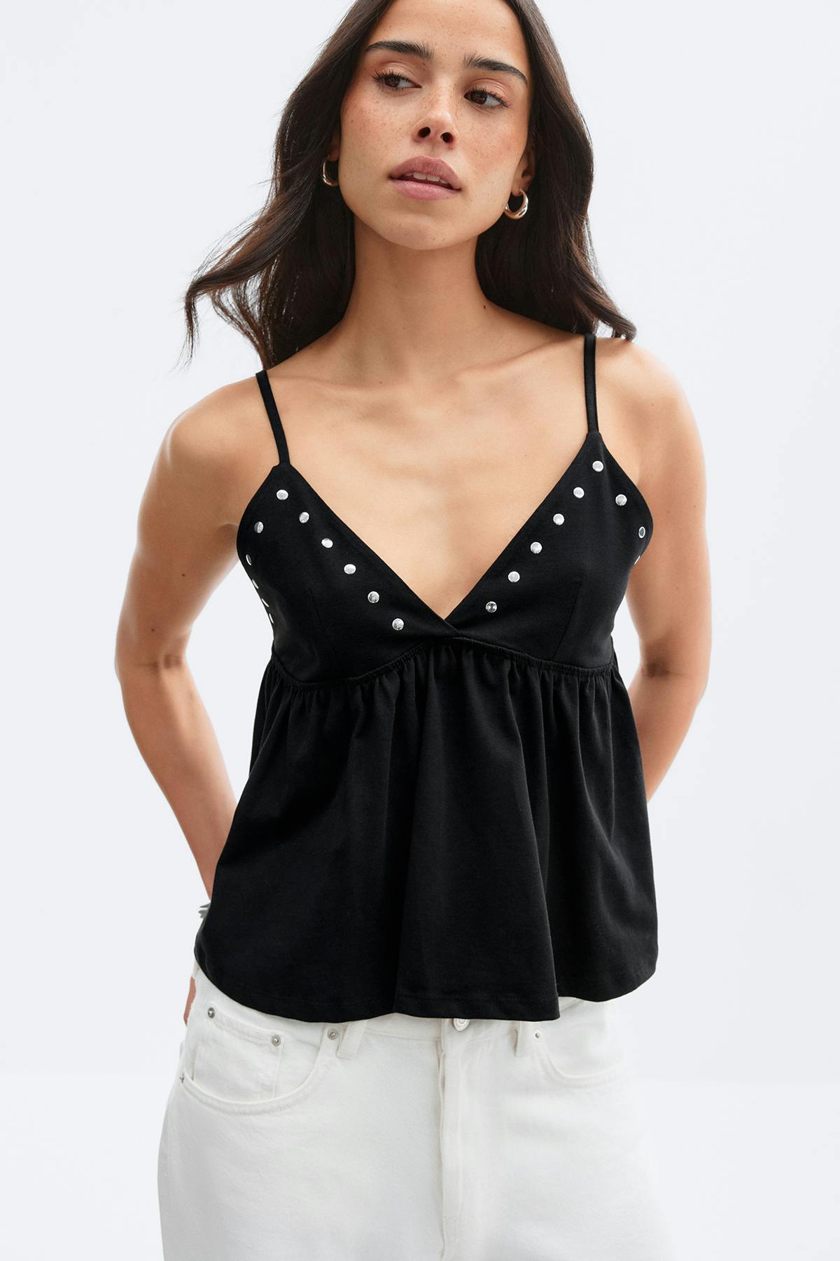 Studs singlet - Blanc cassé