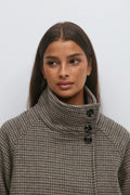 High neck short jacket - Bordeaux