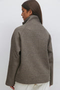 High neck short jacket - Bordeaux