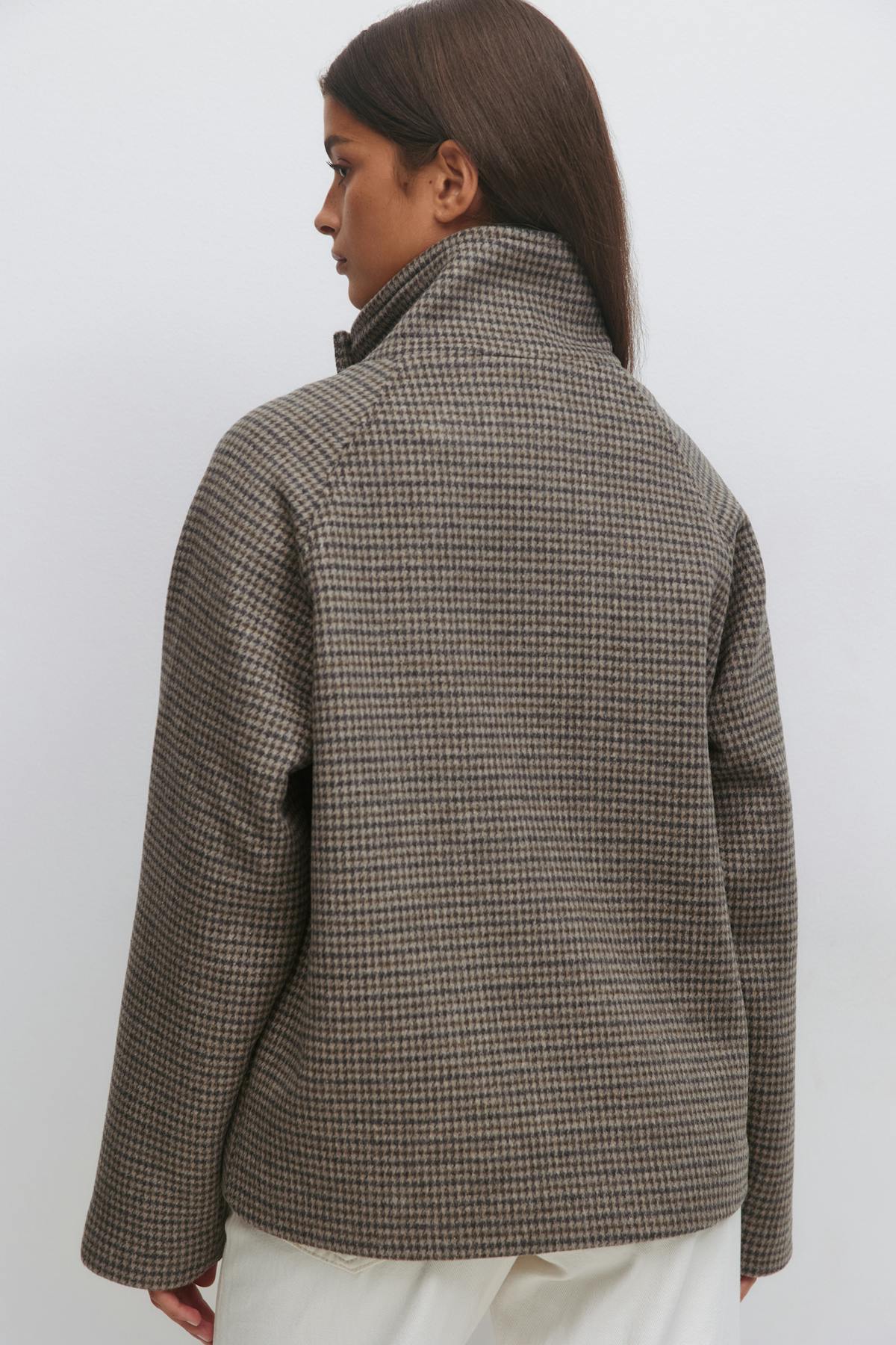 High neck short jacket - Bordeaux