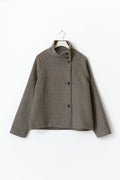 High neck short jacket - Bordeaux
