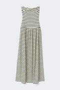 Dropped waist bandeau dress - Stripe