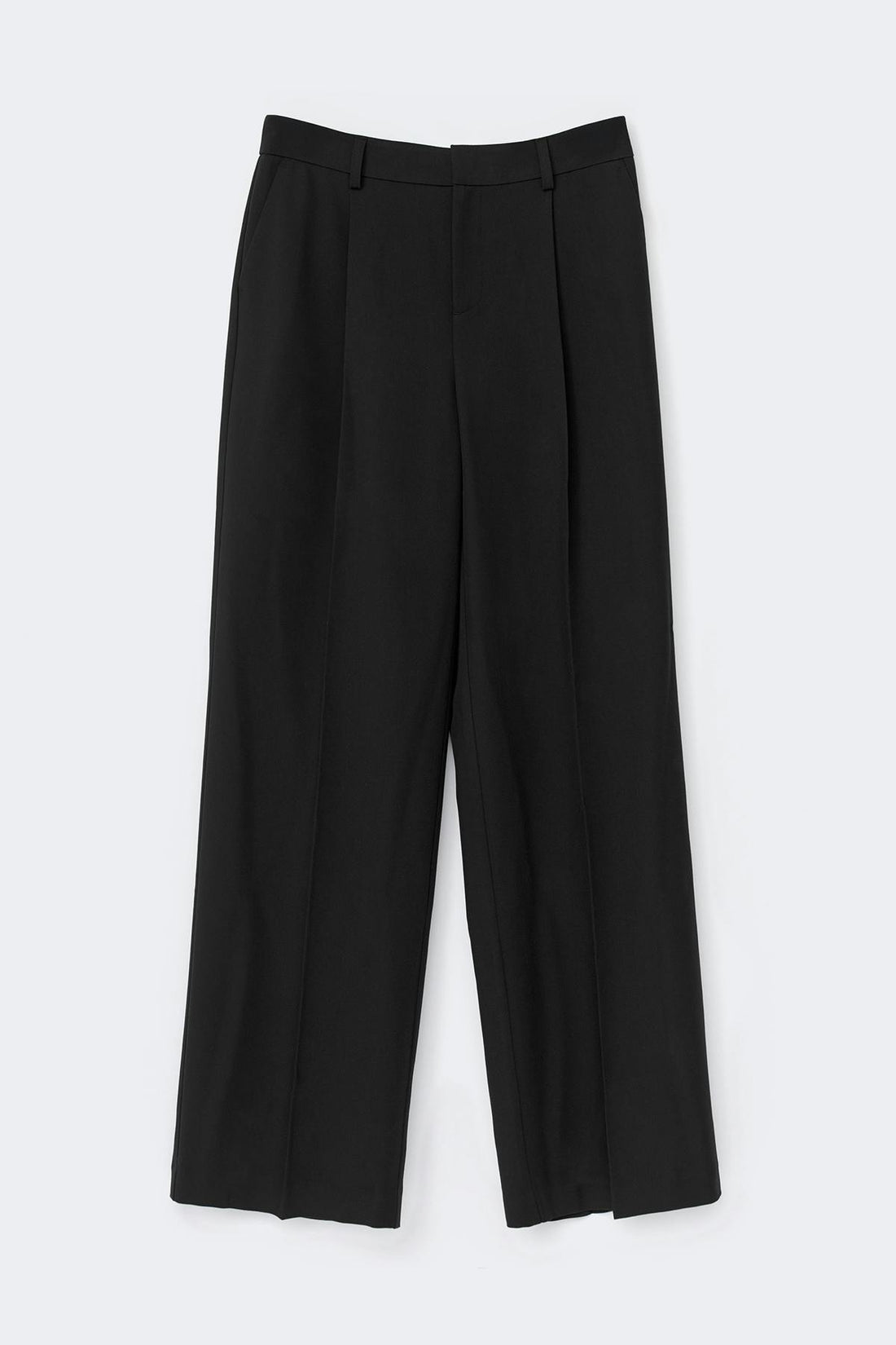 Tall wide pleated trousers - Gris anthracite