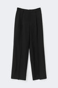 Tall wide pleated trousers - Gris anthracite