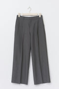 Tall wide pleated trousers - Gris anthracite