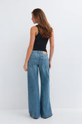 Wide flare jeans - Cold blue