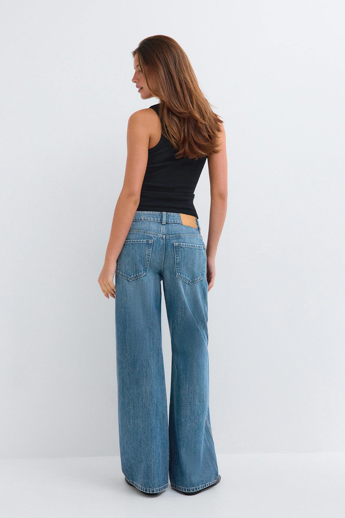 Wide flare jeans - Cold blue