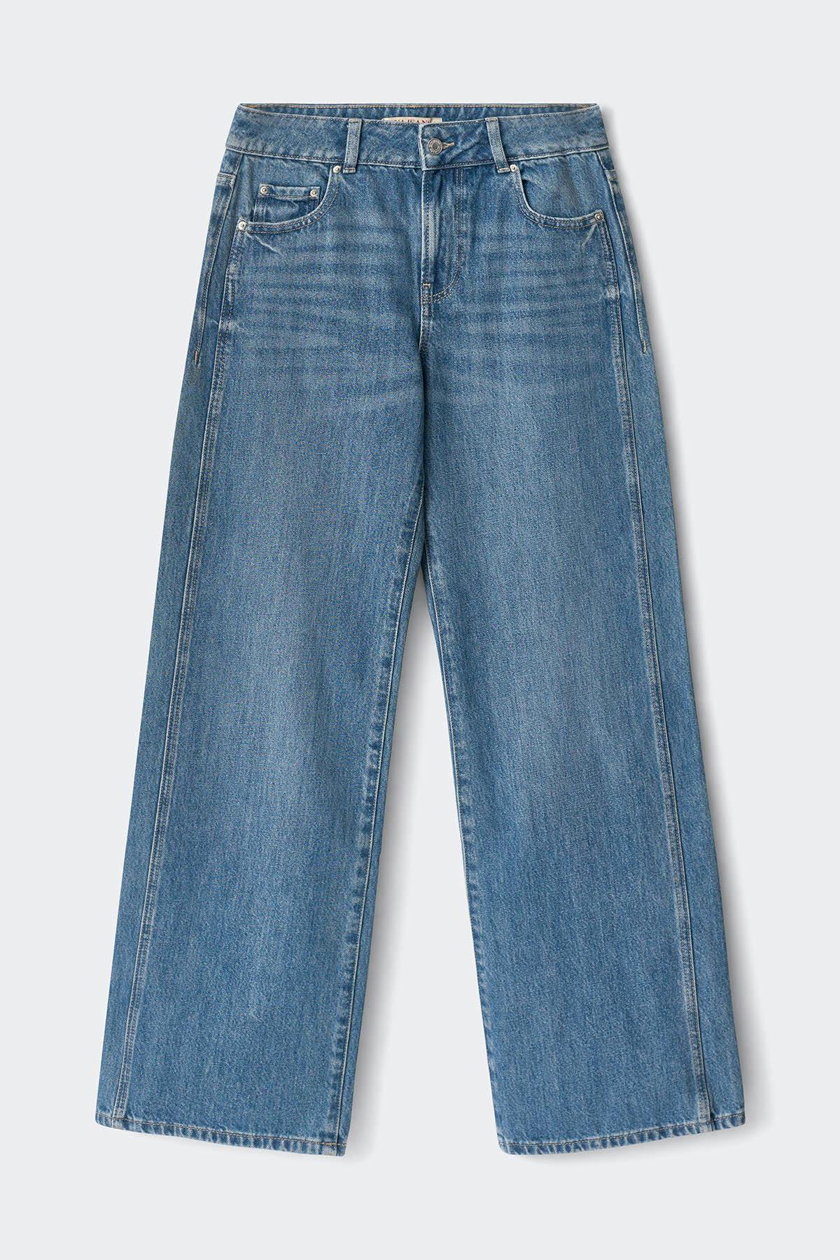 Wide flare jeans - Cold blue