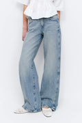 Wide flare jeans - Kaki