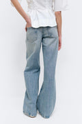 Wide flare jeans - Cold blue