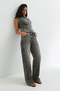 Wide flare jeans - Cold blue