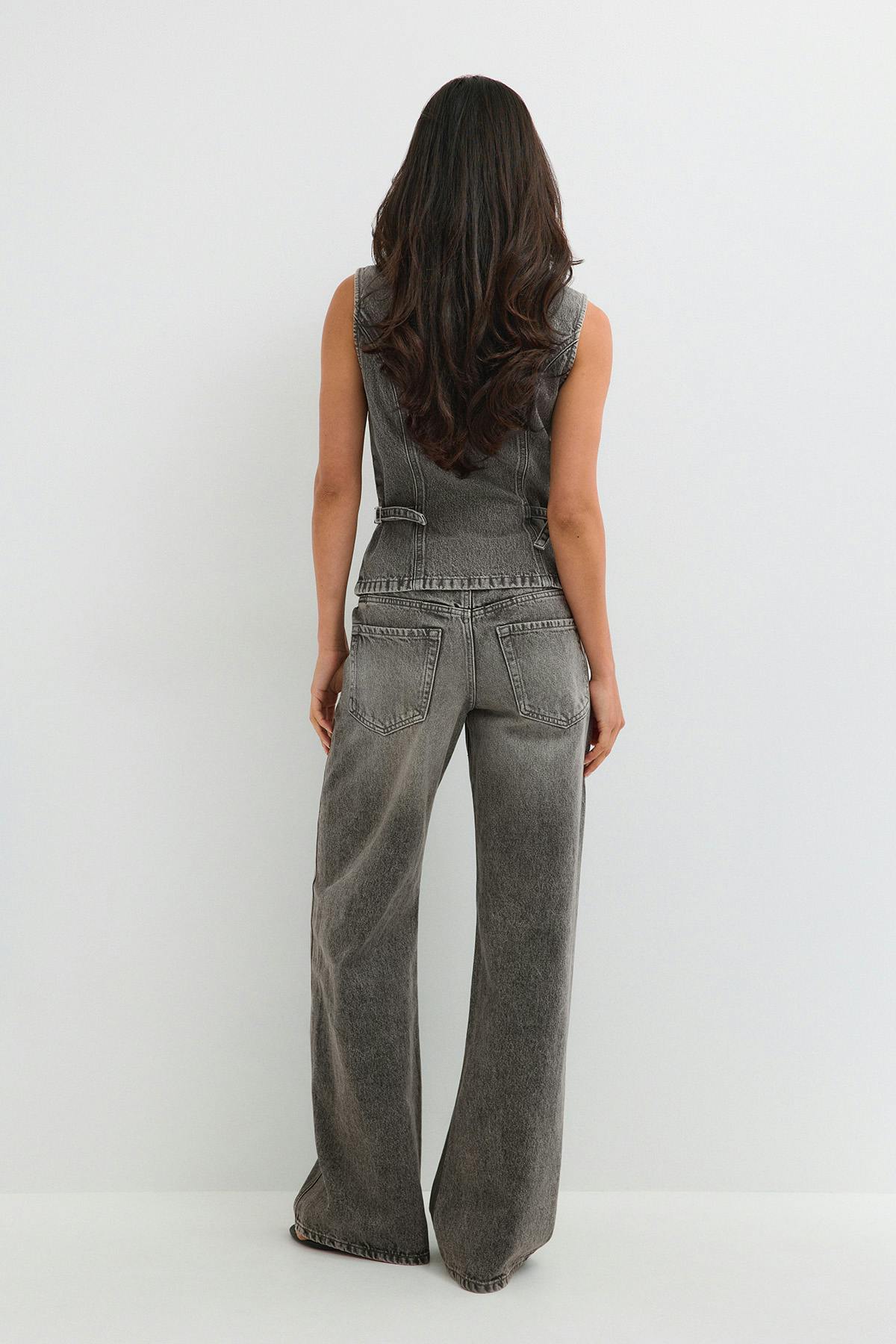 Wide flare jeans - Bleu