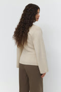 Knitted cotton cardigan - Persian jewel