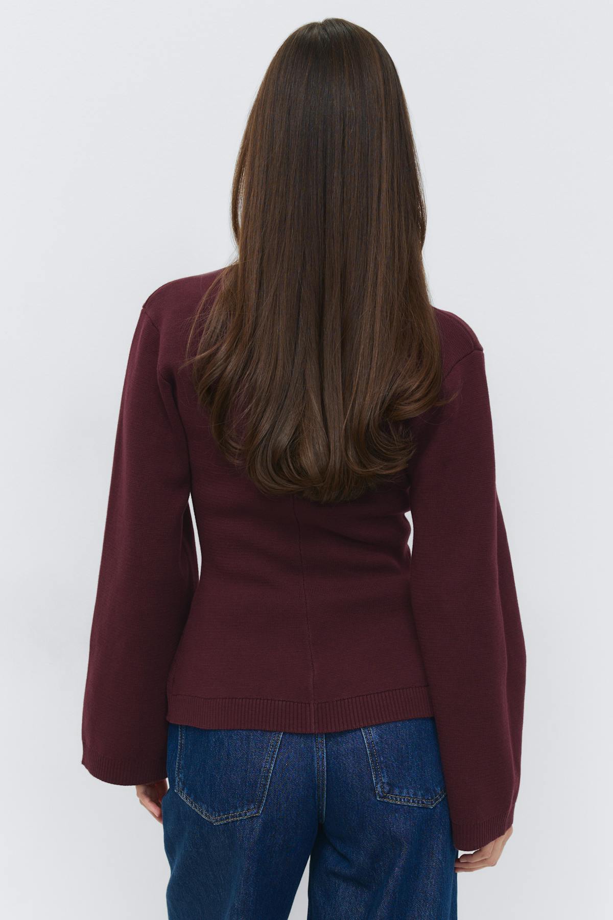 Knitted cotton cardigan - Beige