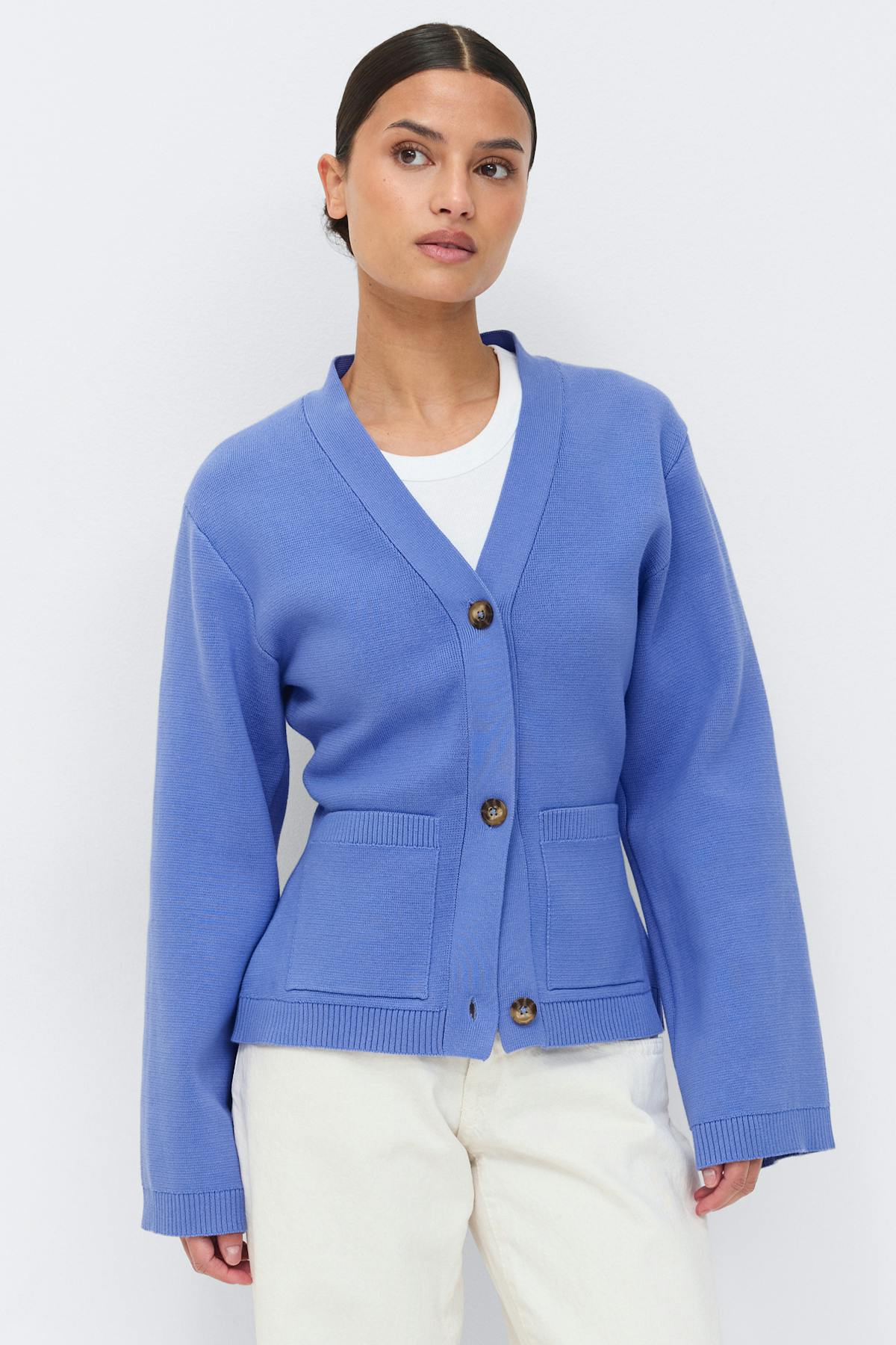 Knitted cotton cardigan - Noir