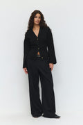 Knitted cotton cardigan - Noir