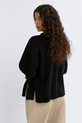 Asymmetric knitted cardigan - Beige