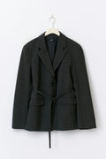 Belted blazer - Grey stripe