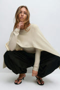 Knitted cape top - Gardenia
