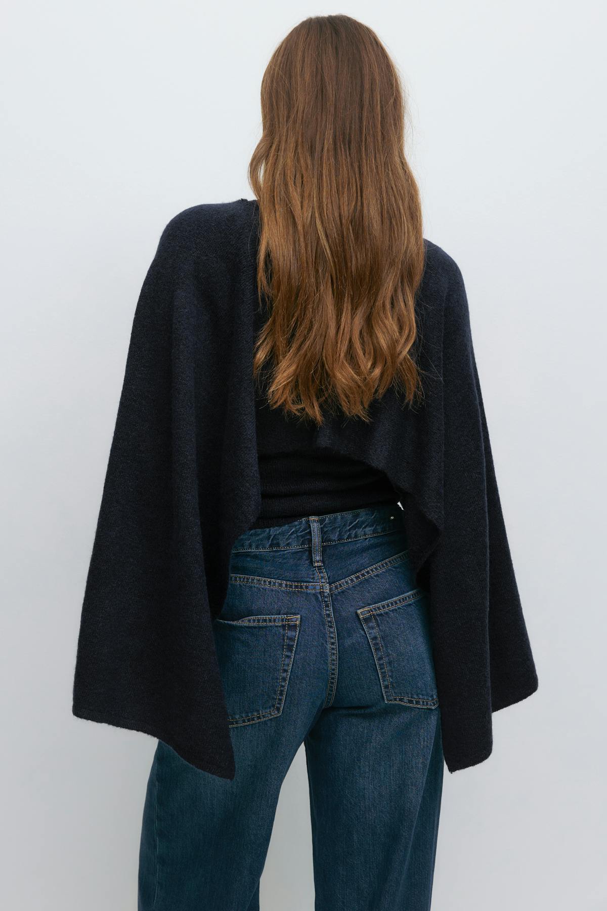 Knitted cape top - Gardenia