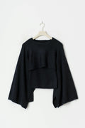 Knitted cape top - Gardenia