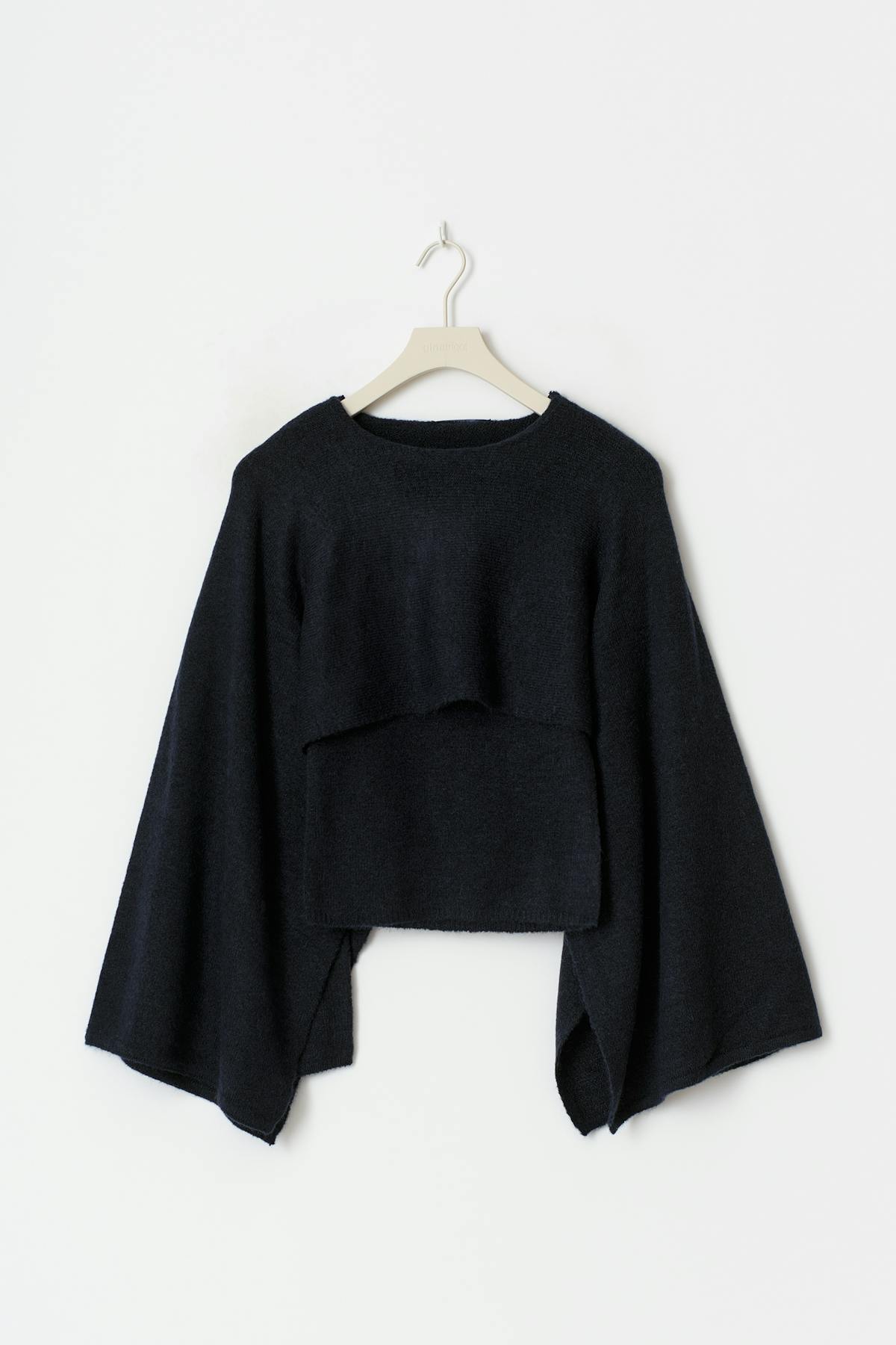 Knitted cape top - Gardenia