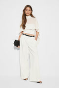 Chiffon cape top - Egret