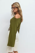 Wide sleeve top - Blanc cassé
