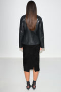 Structured midi skirt - Noir