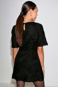 Structured mini dress - Jaune