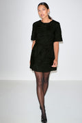 Structured mini dress - Jaune