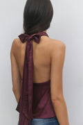 14+ halterneck top - Noir